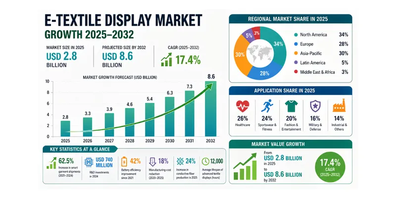 E-Textile Display Market 2026: Data-Driven Trends, Growth Metrics, and Industry Insights 